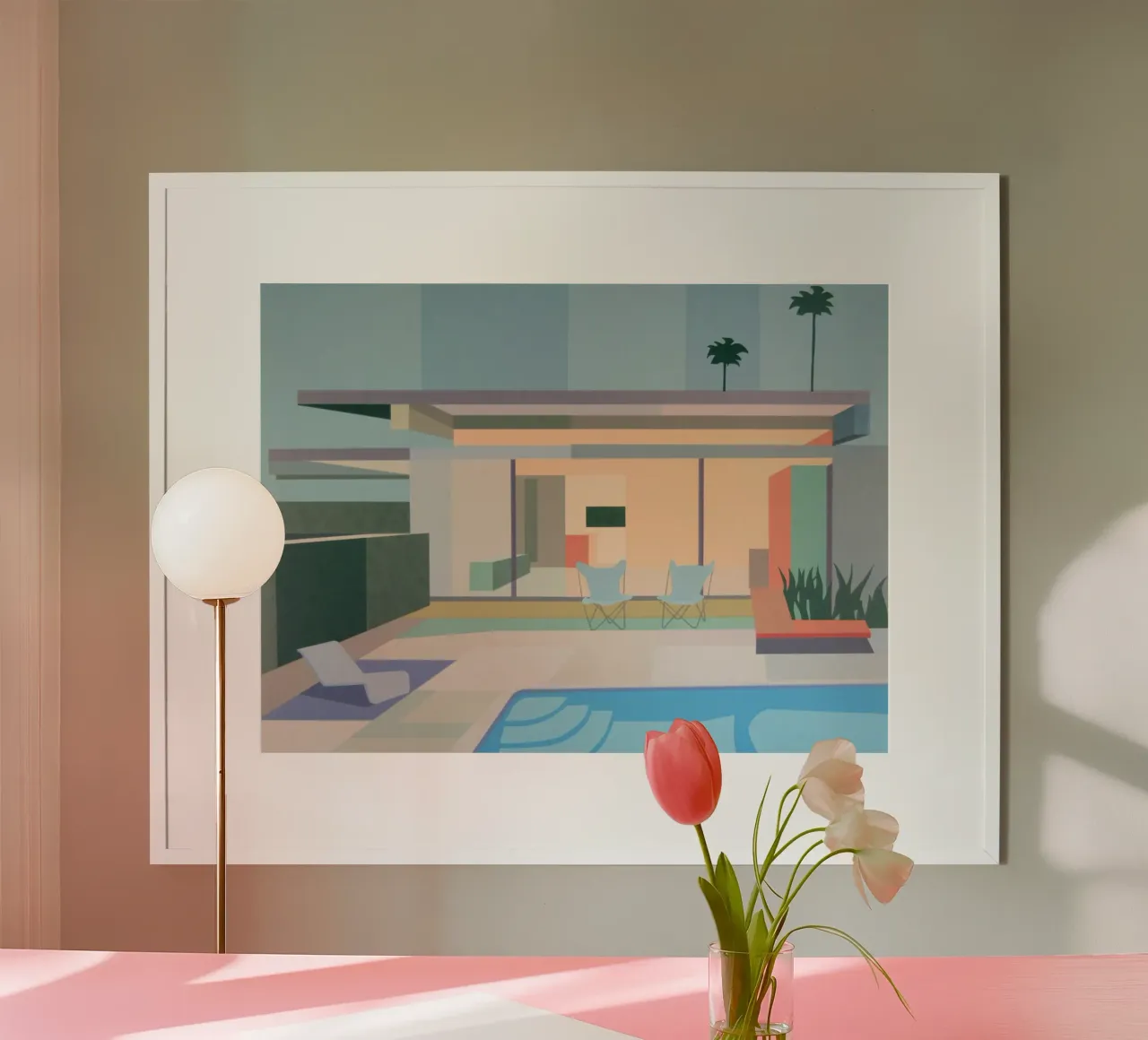 minimalist architecture poster con telaio in plastica da Leonard Barreiro