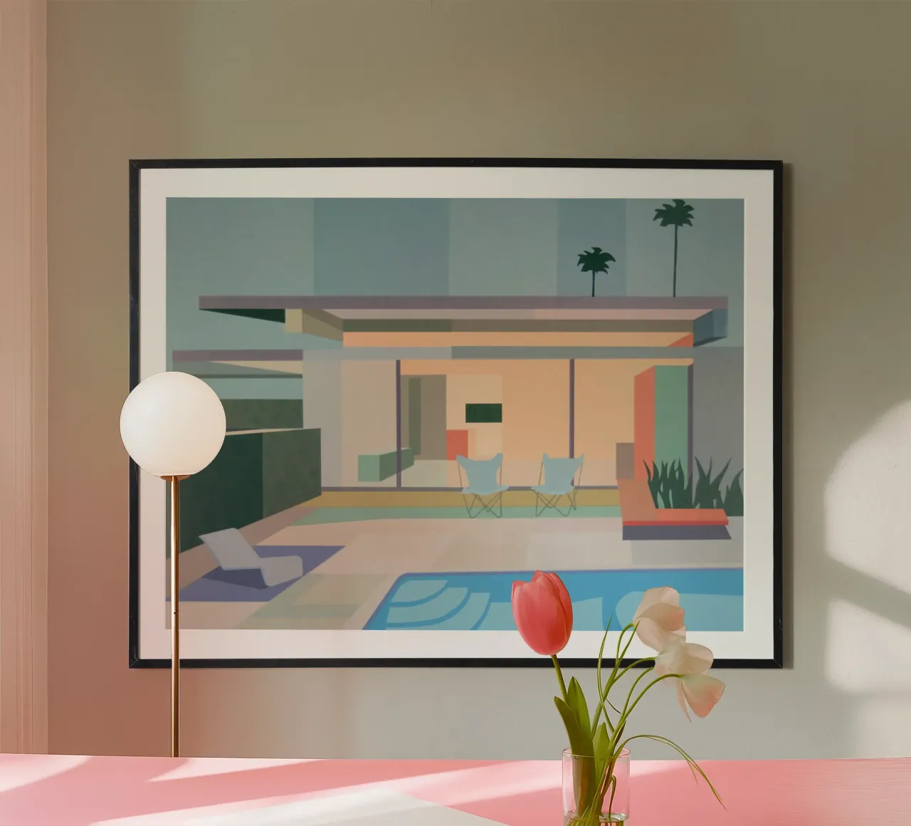 minimalist architecture poster con telaio in plastica da Leonard Barreiro