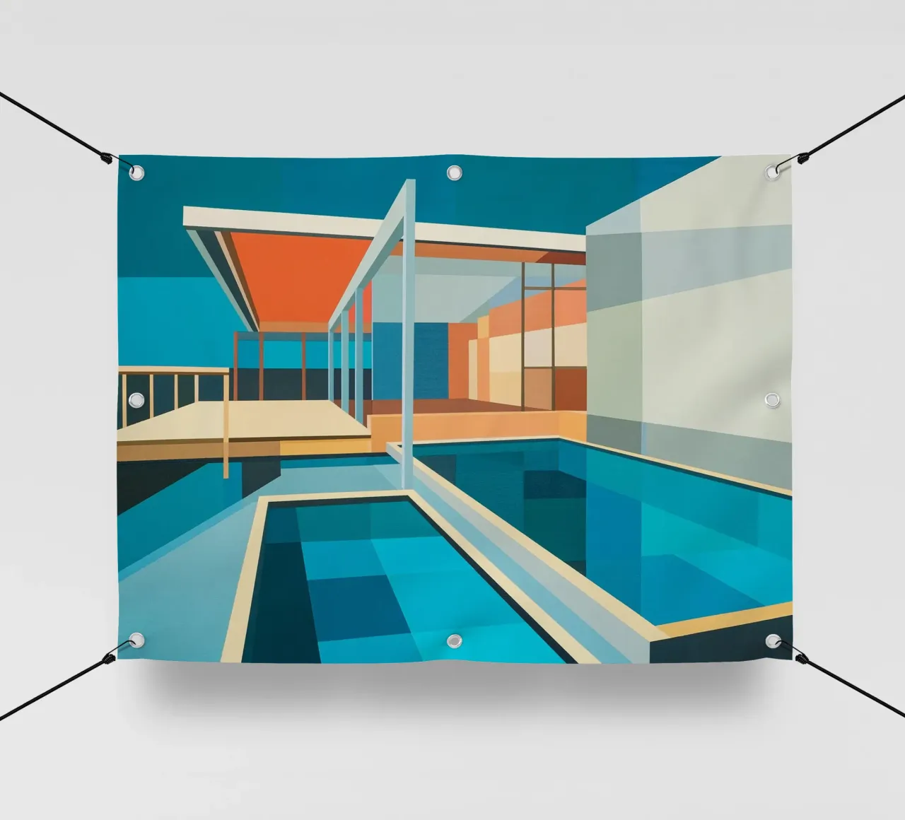 Minimalist House telo in pvc da Leonard Barreiro