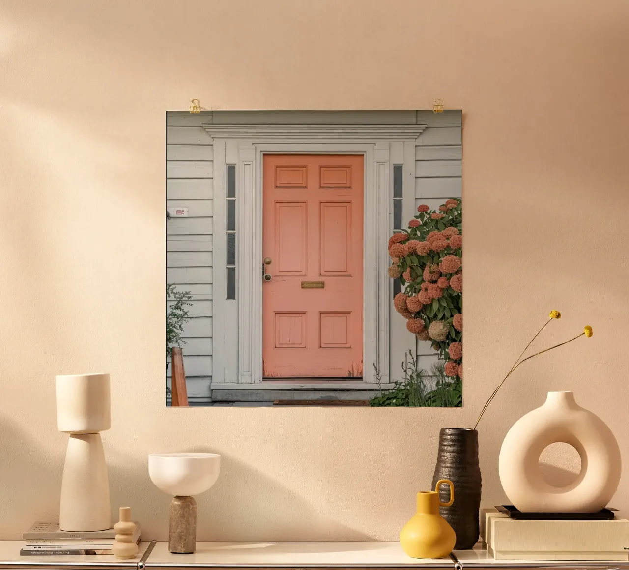 Reverie alla pesca poster con telaio in legno da StillVibe Home
