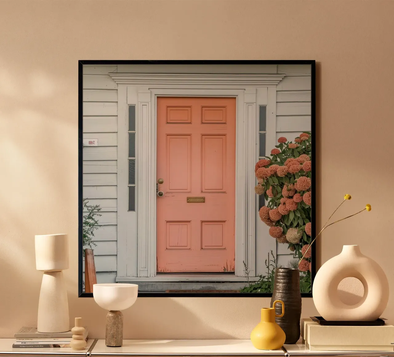 Reverie alla pesca poster con telaio in legno da StillVibe Home