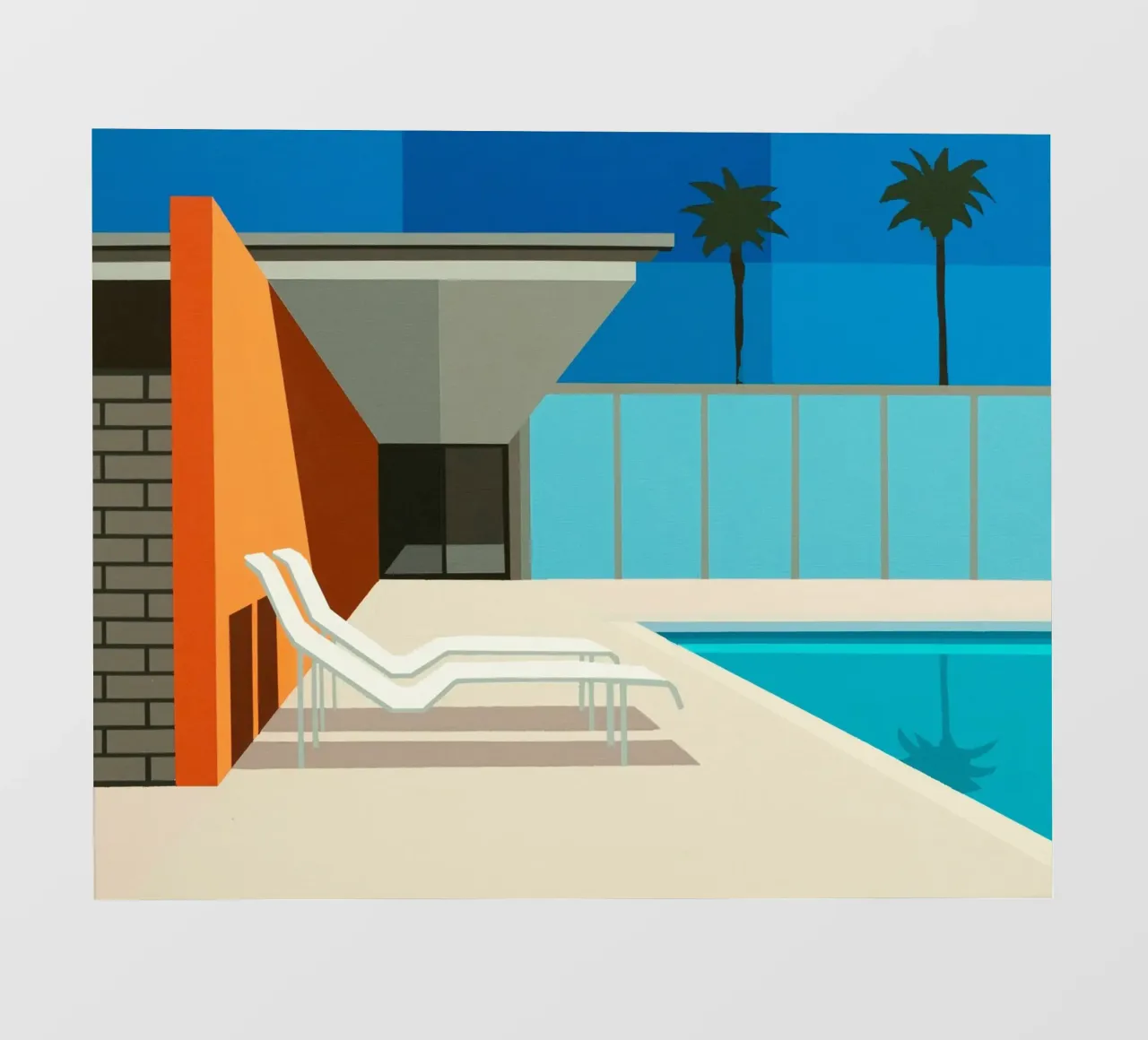 California Pool pellicola backlit da Leonard Barreiro