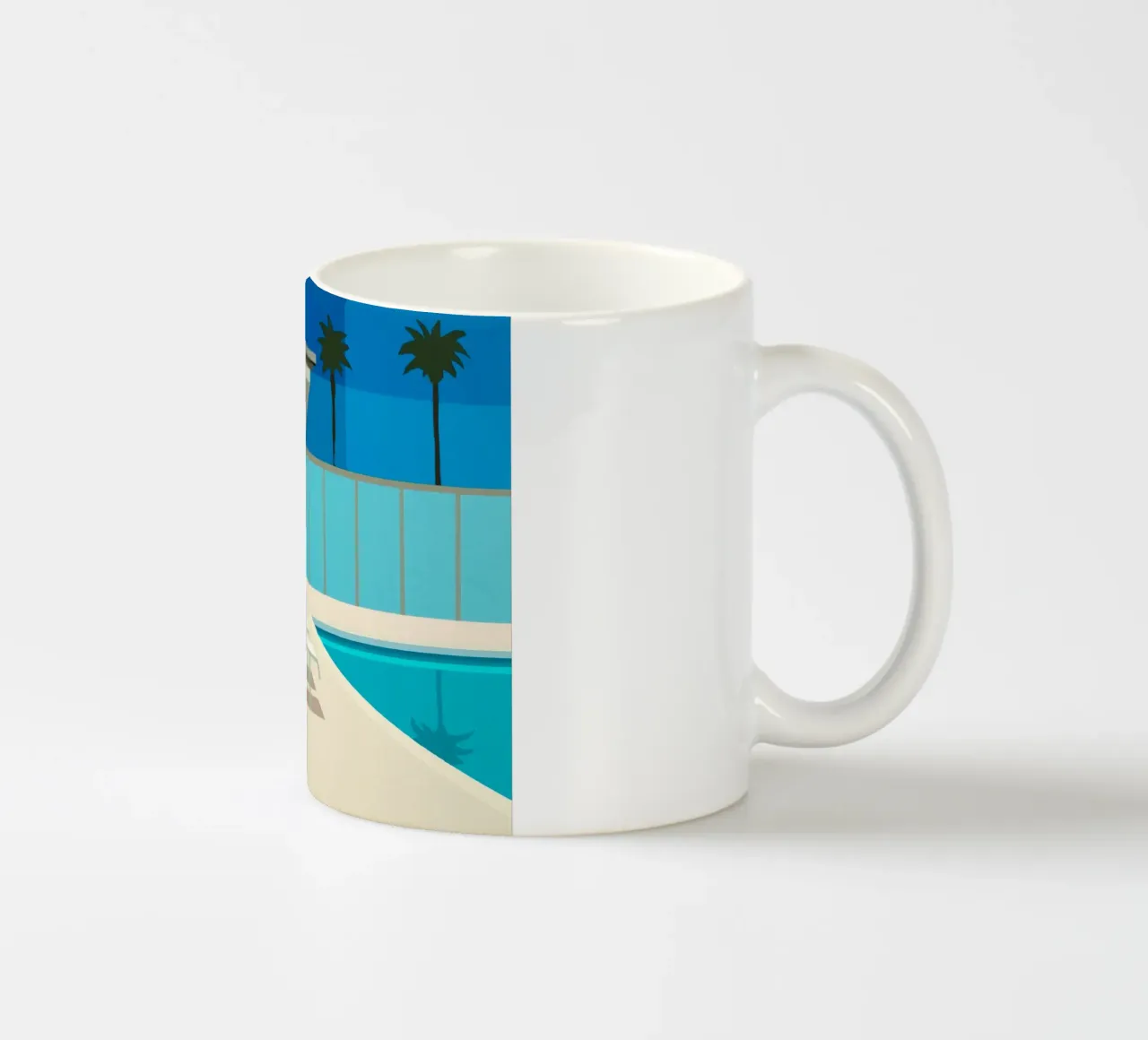 California Pool tazza in ceramica da Leonard Barreiro