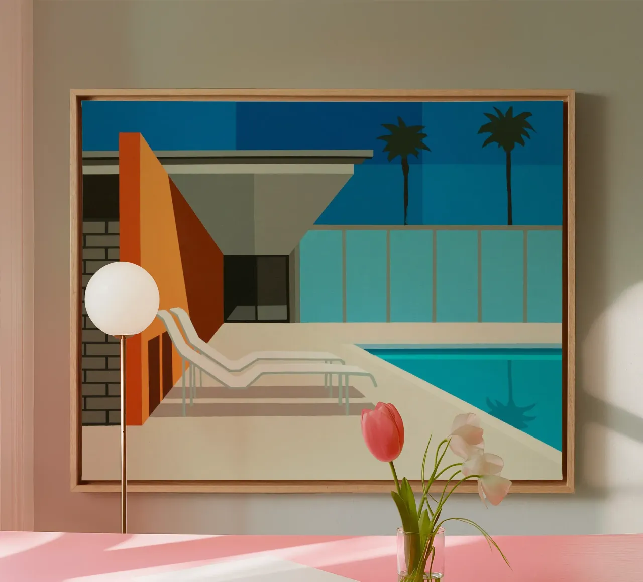 California Pool tela con Cornice a cassetta da Leonard Barreiro