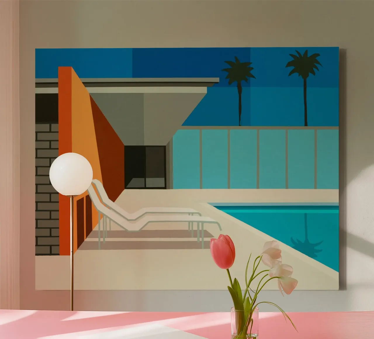 California Pool tela con Cornice a cassetta da Leonard Barreiro