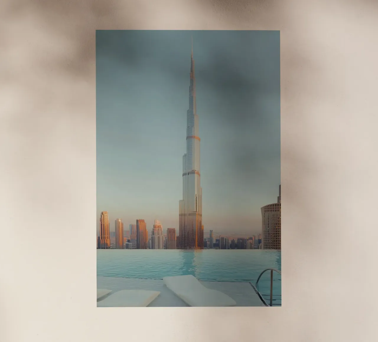 Burj Khalifa And Infinity Pool pellicola backlit da robertmotoiart