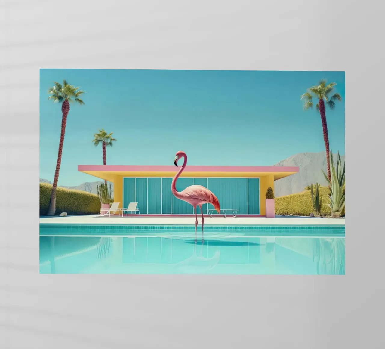 Flamingo By The Pool pellicola backlit da robertmotoiart