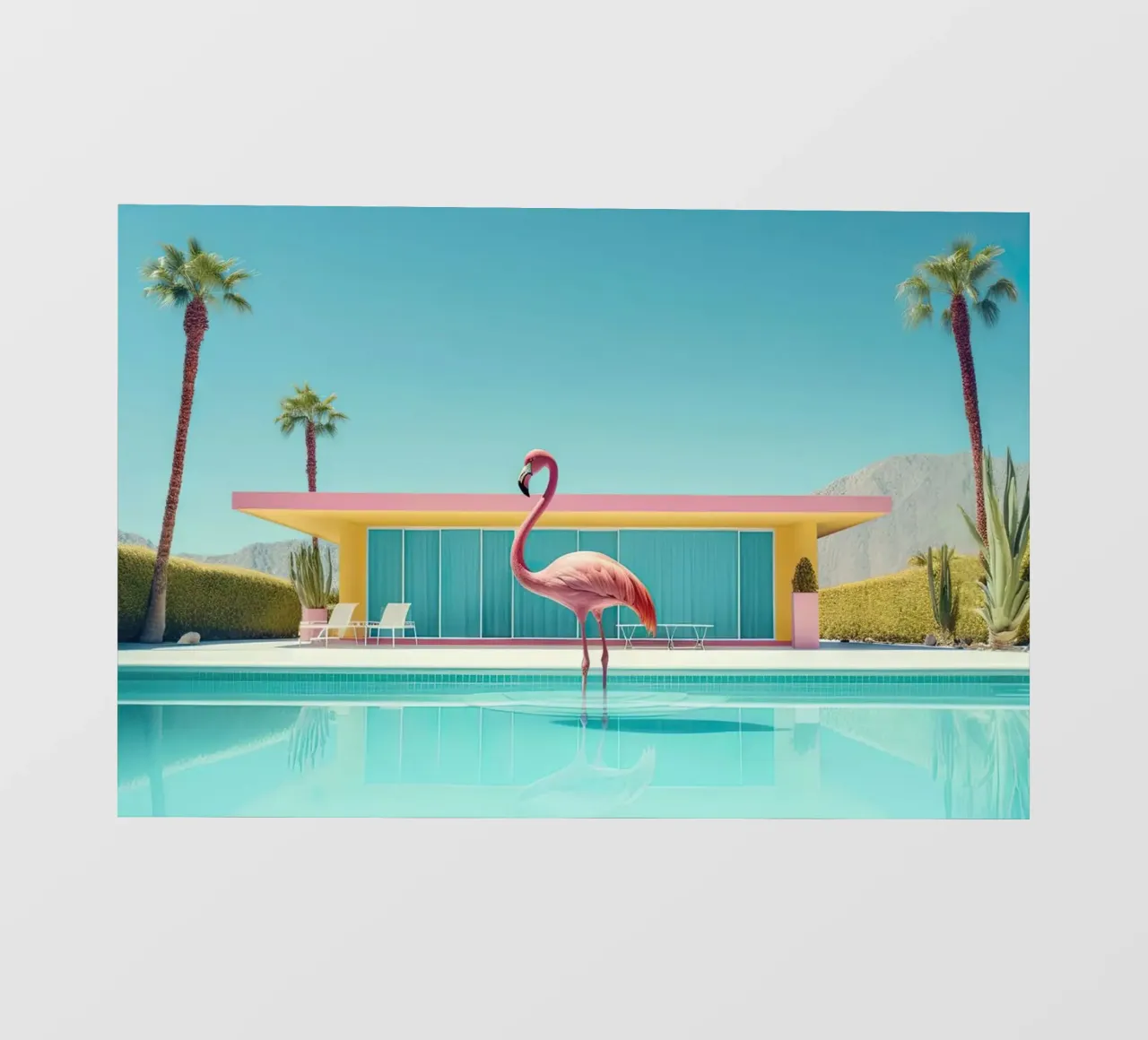 Flamingo By The Pool pellicola backlit da robertmotoiart