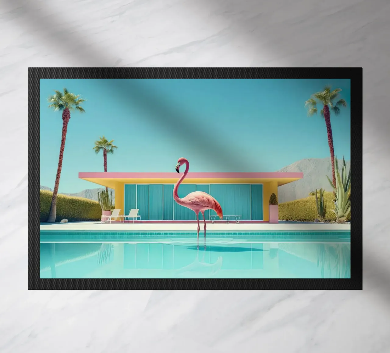 Flamingo By The Pool zerbino da robertmotoiart