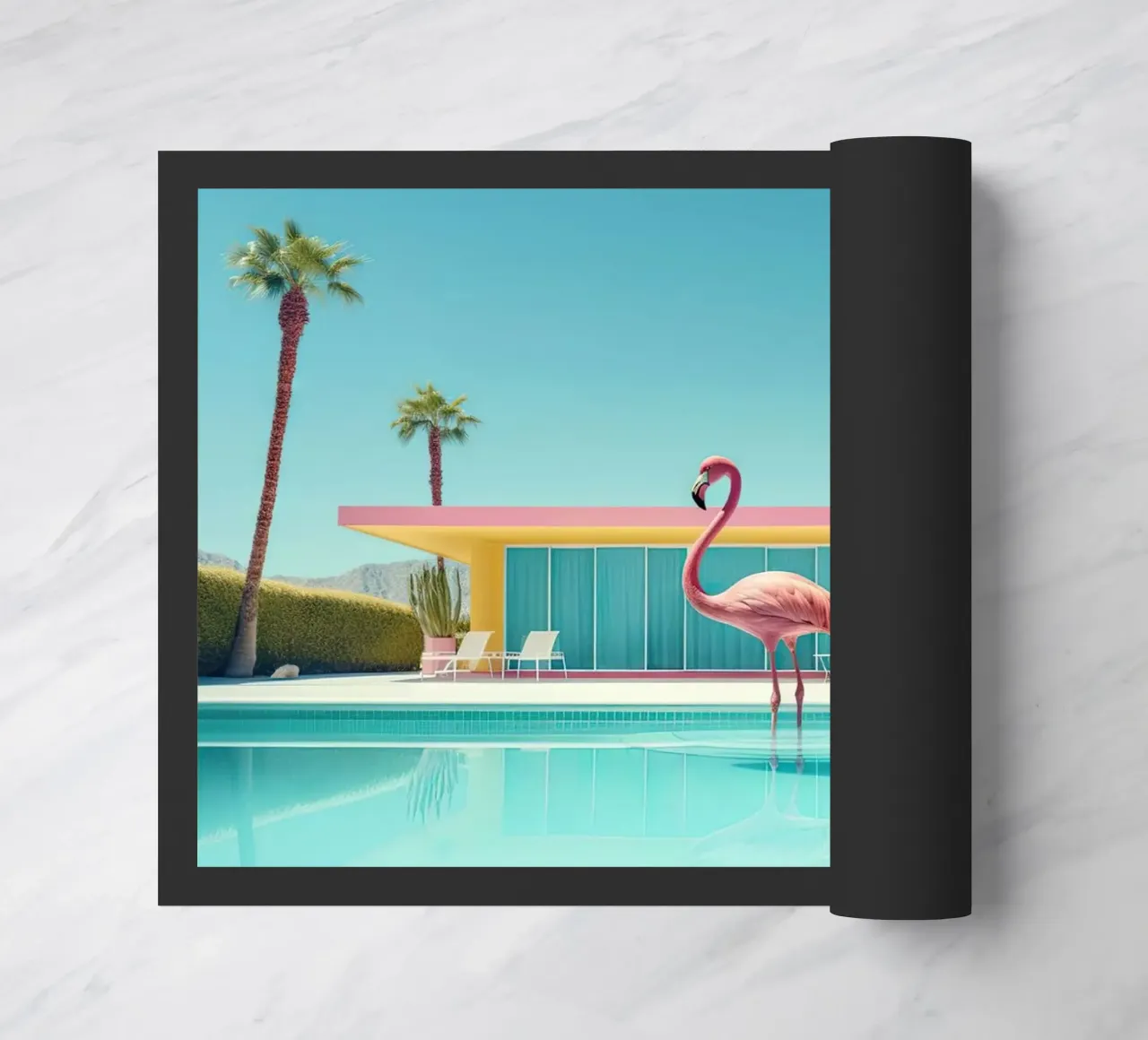 Flamingo By The Pool zerbino da robertmotoiart
