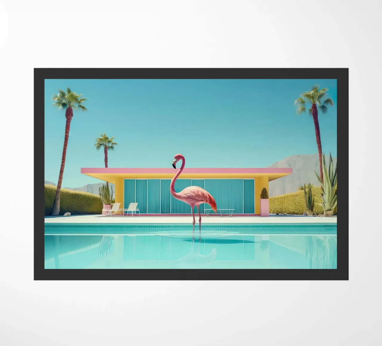 Flamingo By The Pool zerbino da robertmotoiart