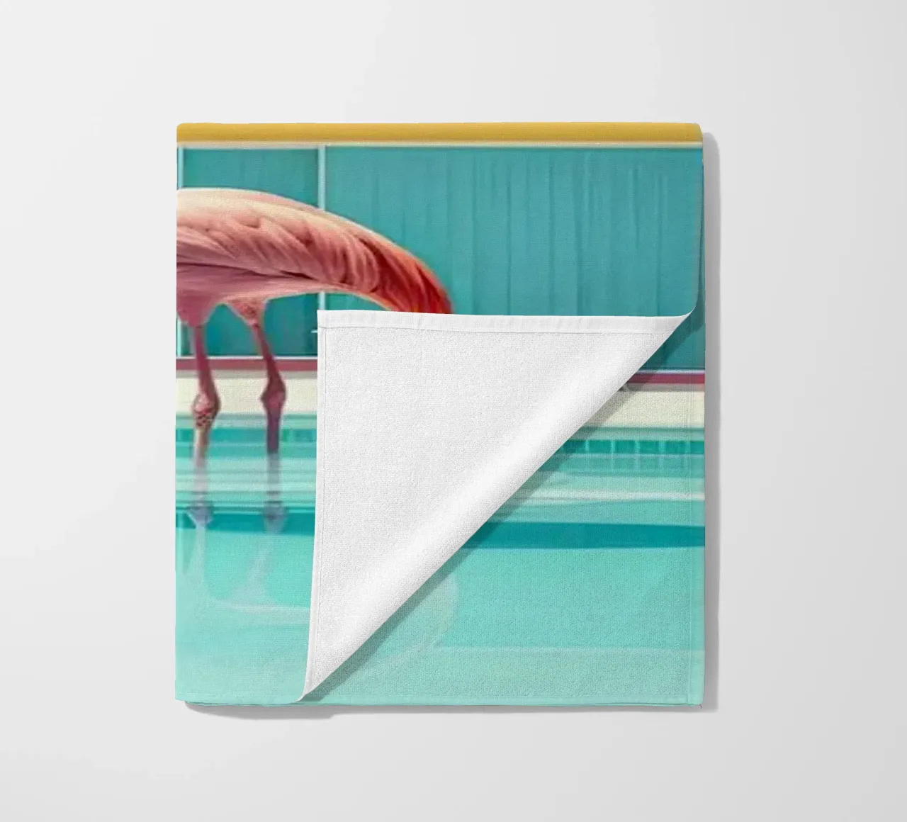 Flamingo By The Pool telo mare da robertmotoiart