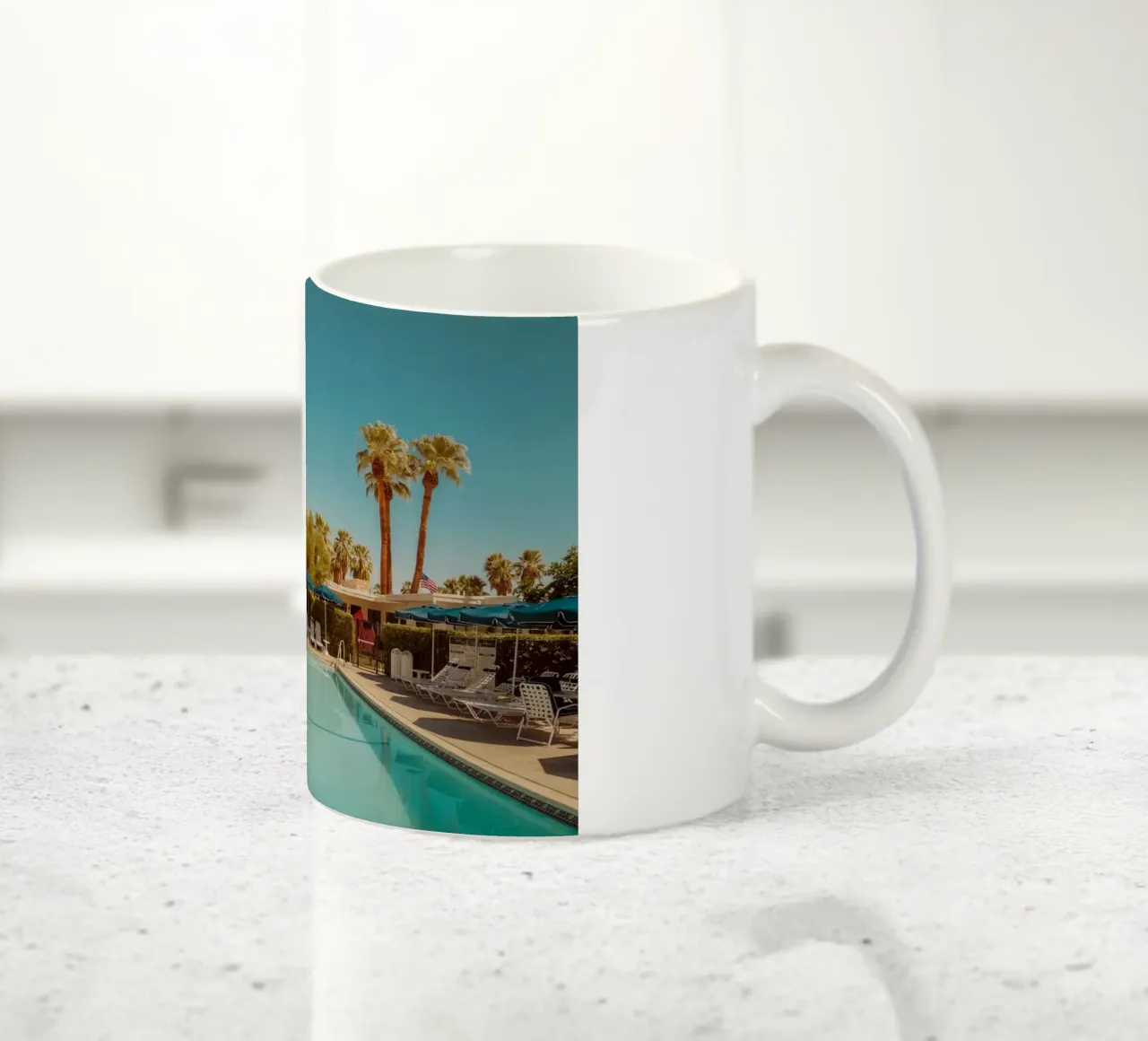 Palm Springs Desert Pool tazza in ceramica da robertmotoiart