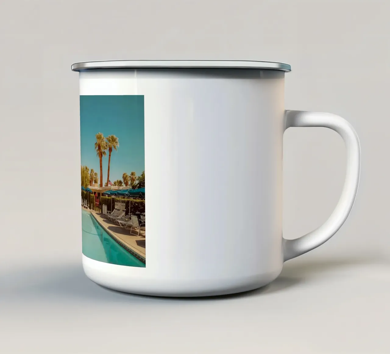 Palm Springs Desert Pool tazza in smalto da robertmotoiart