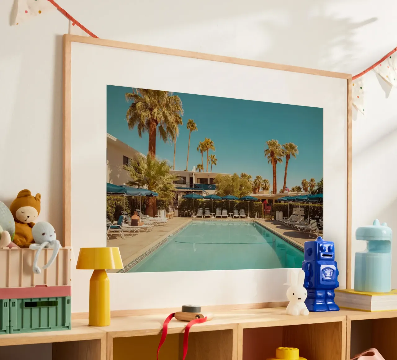 Palm Springs Desert Pool poster da robertmotoiart