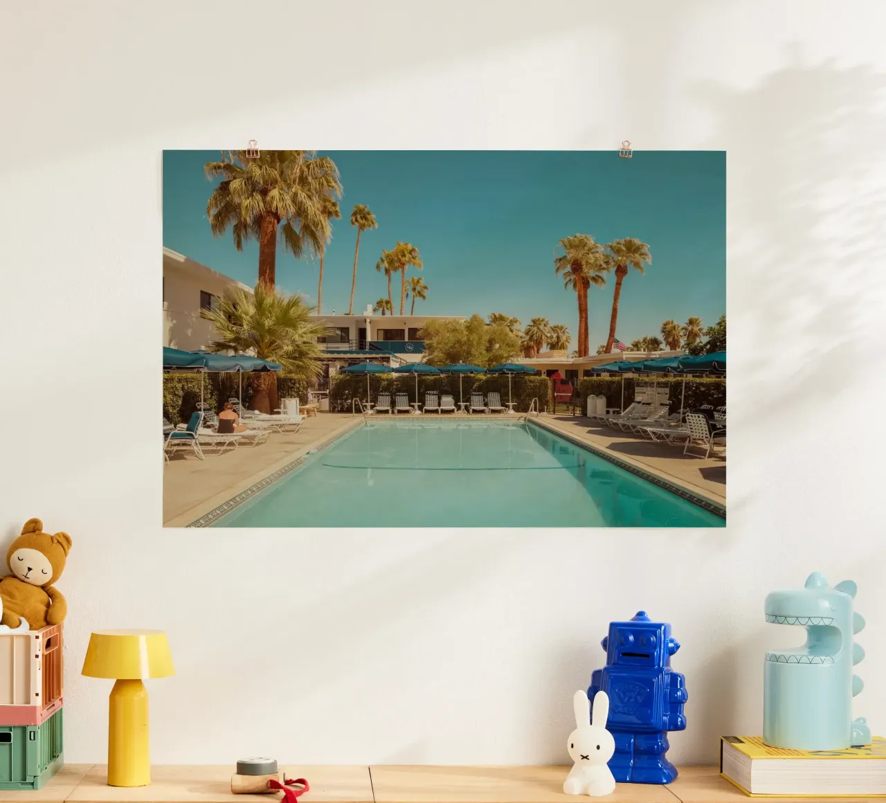 Palm Springs Desert Pool poster da robertmotoiart