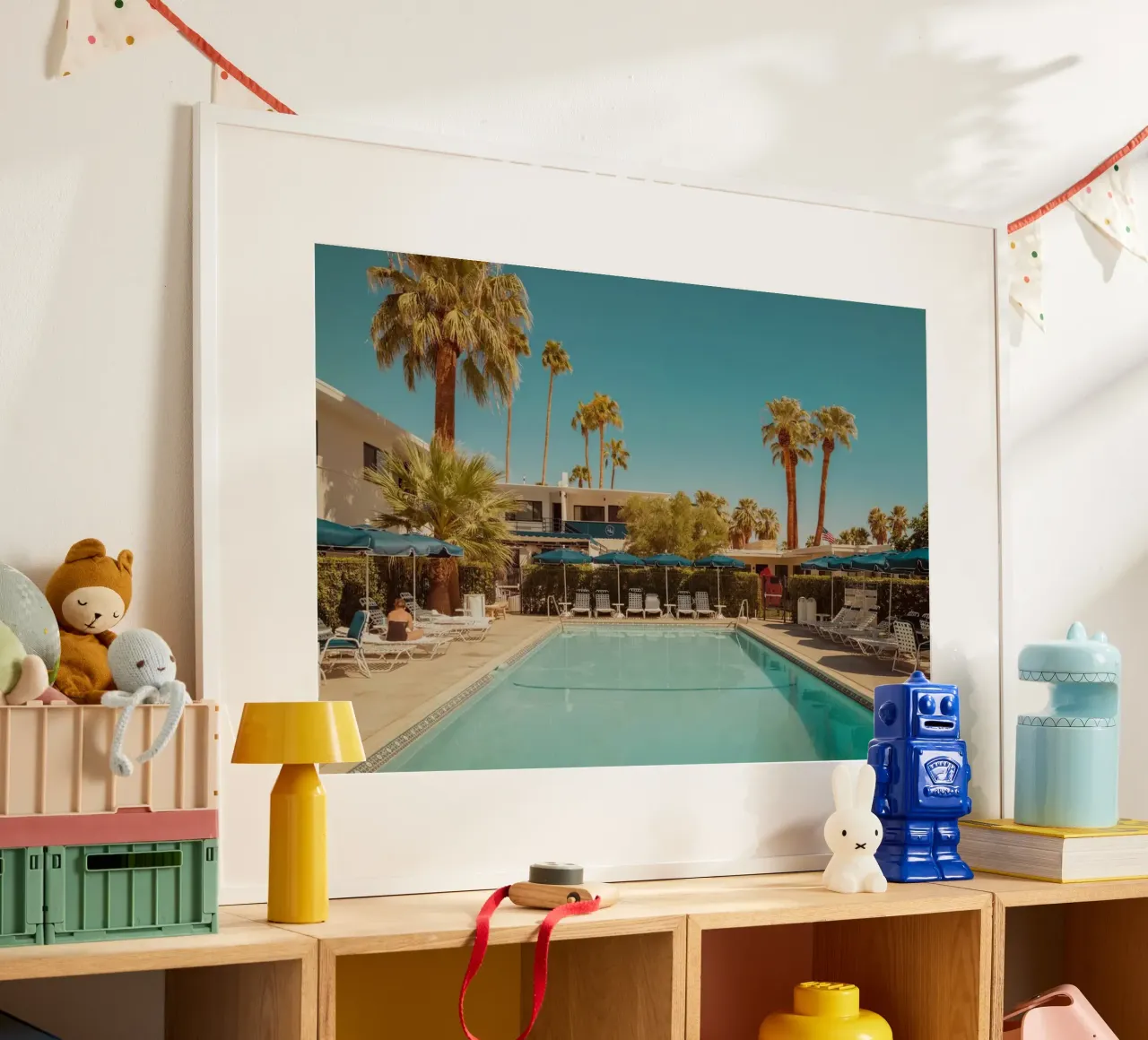 Palm Springs Desert Pool poster da robertmotoiart