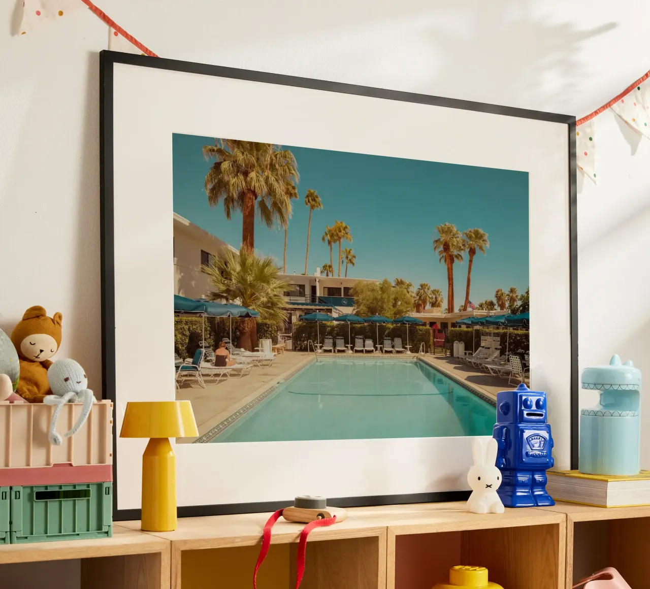 Palm Springs Desert Pool poster da robertmotoiart