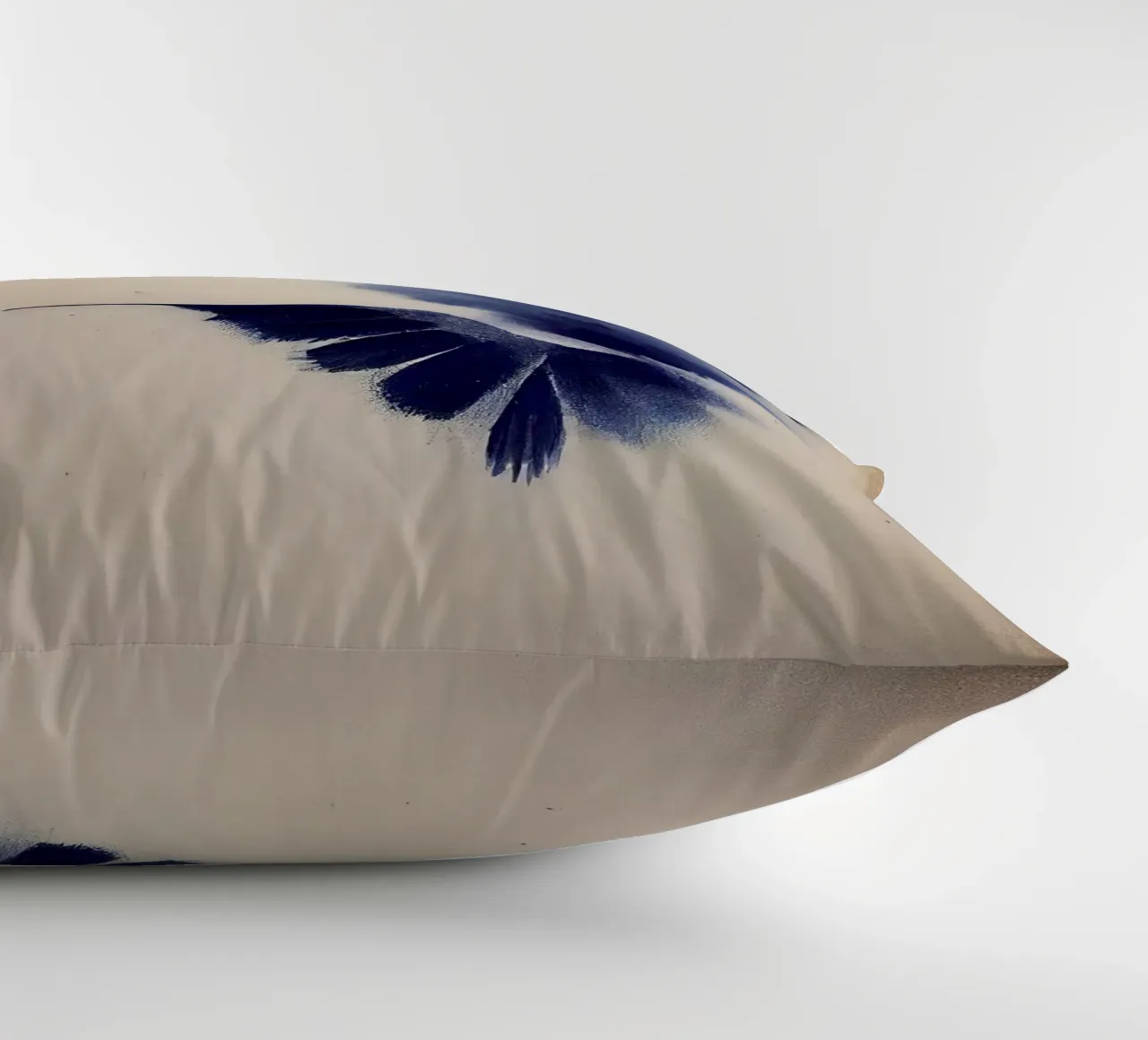 Indigo Bird decorative cushion by treechild