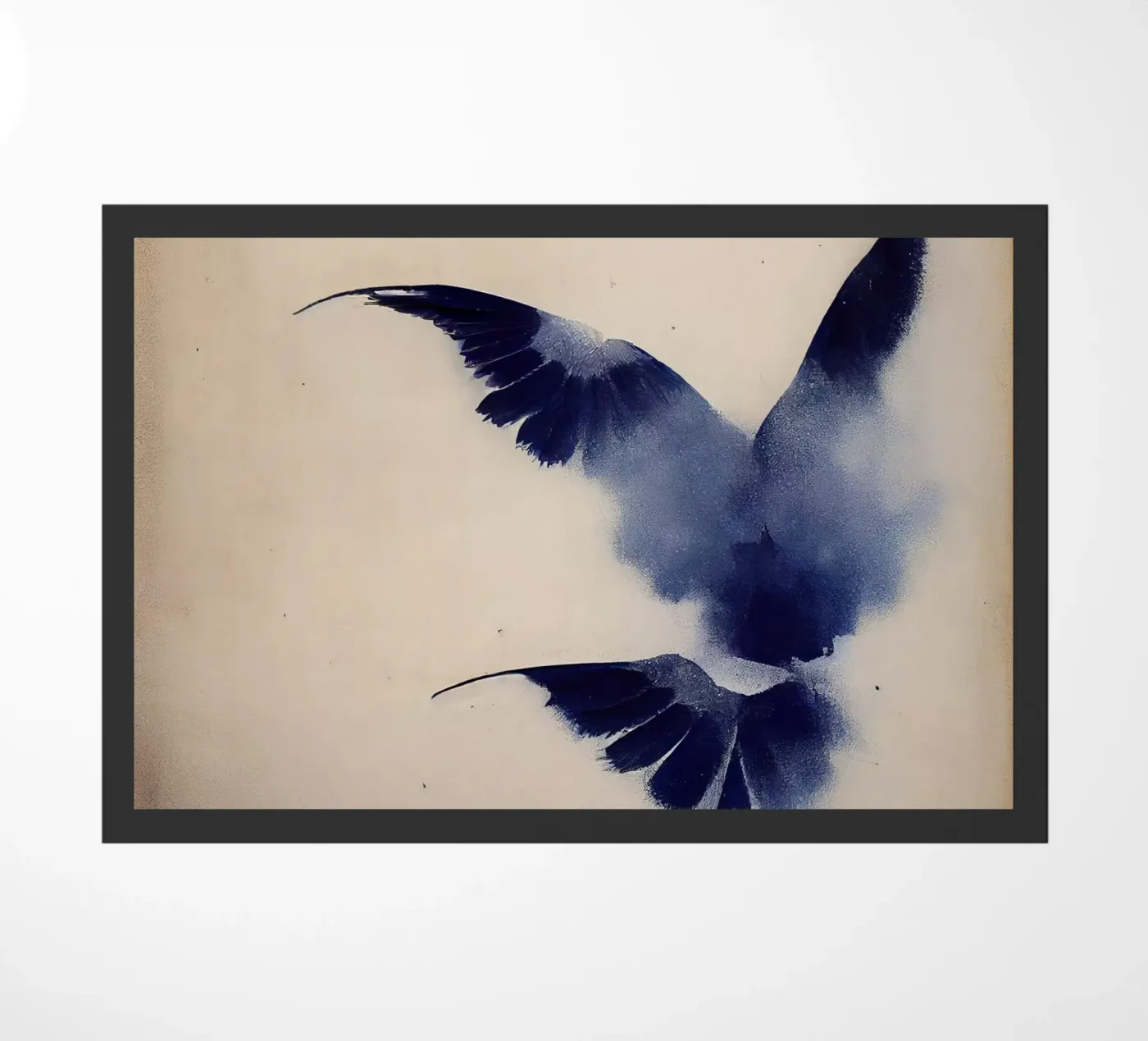 Indigo Bird doormat by treechild