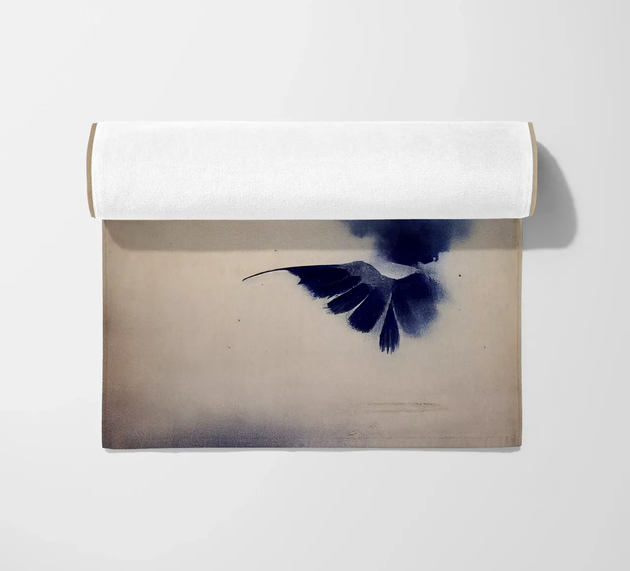 Indigo Bird beach towel by treechild