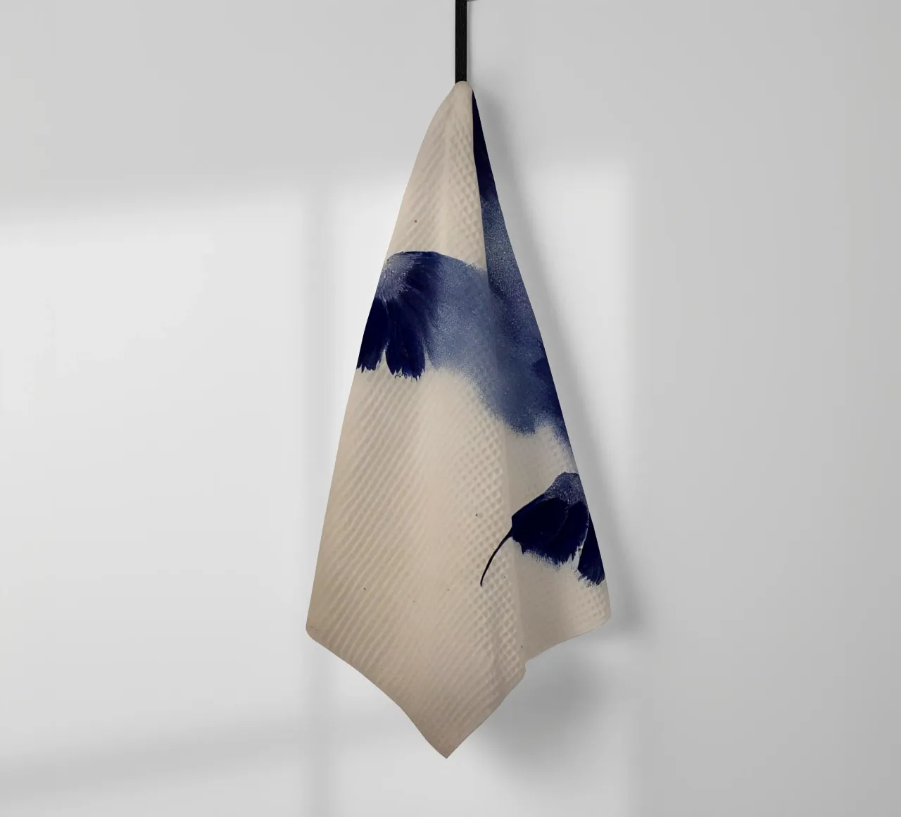 Indigo Bird tea towel by treechild