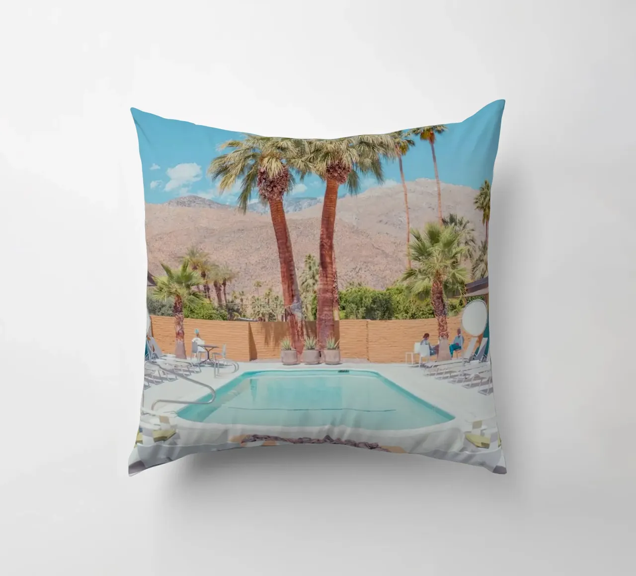 Quiet Pool Palm Springs cuscino da lennytravers