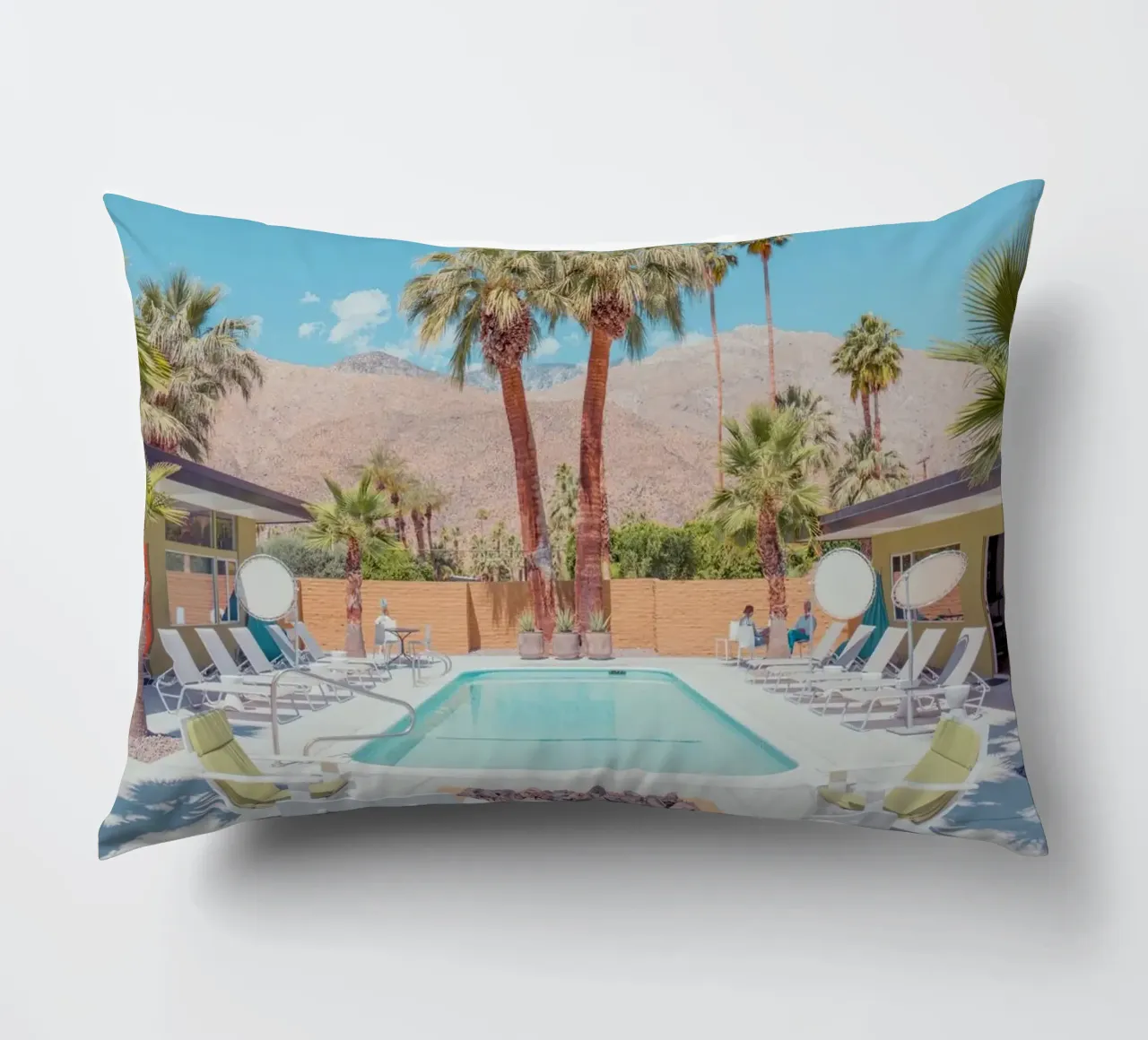 Quiet Pool Palm Springs cuscino da lennytravers