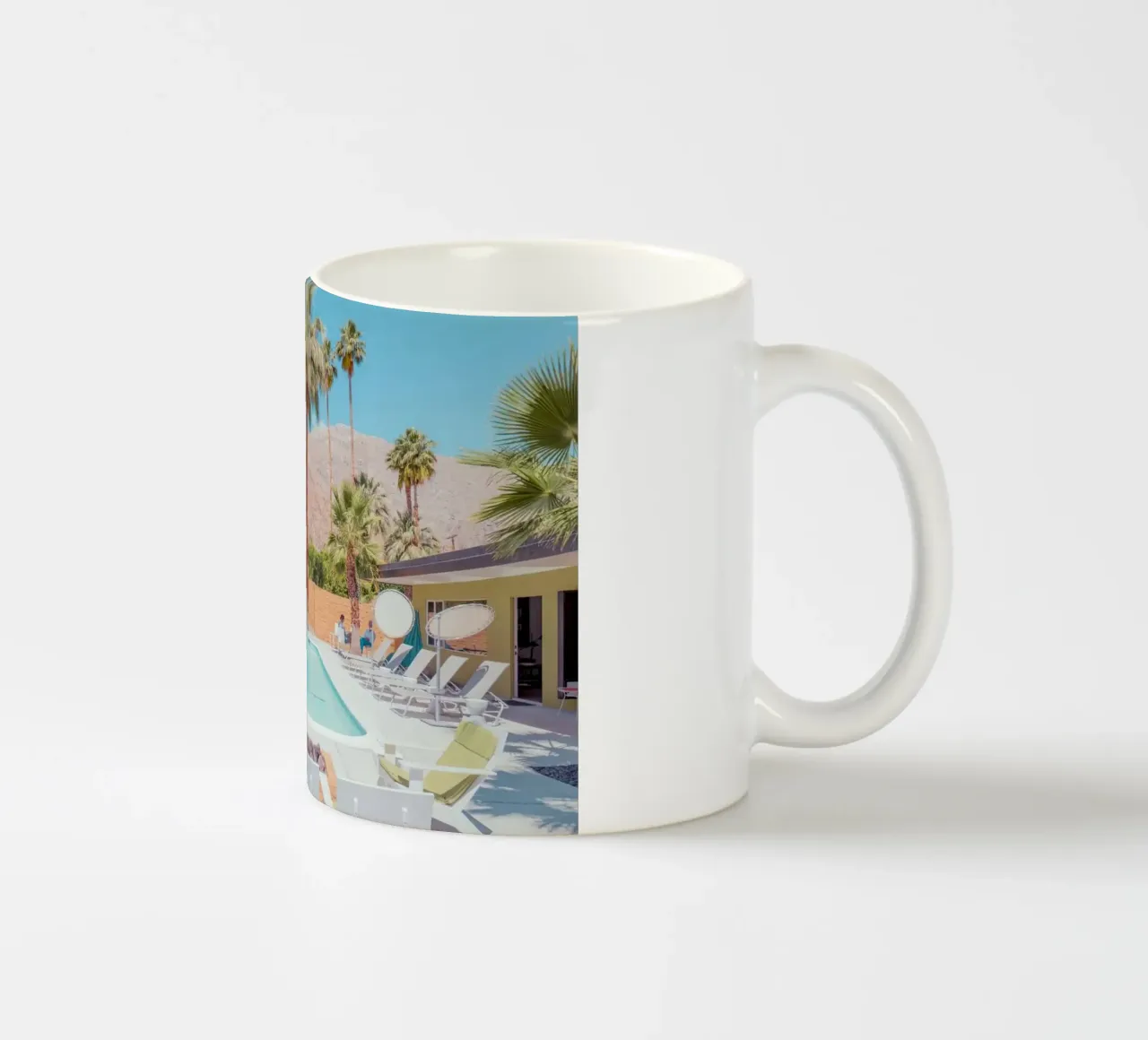 Quiet Pool Palm Springs tazza in ceramica da lennytravers