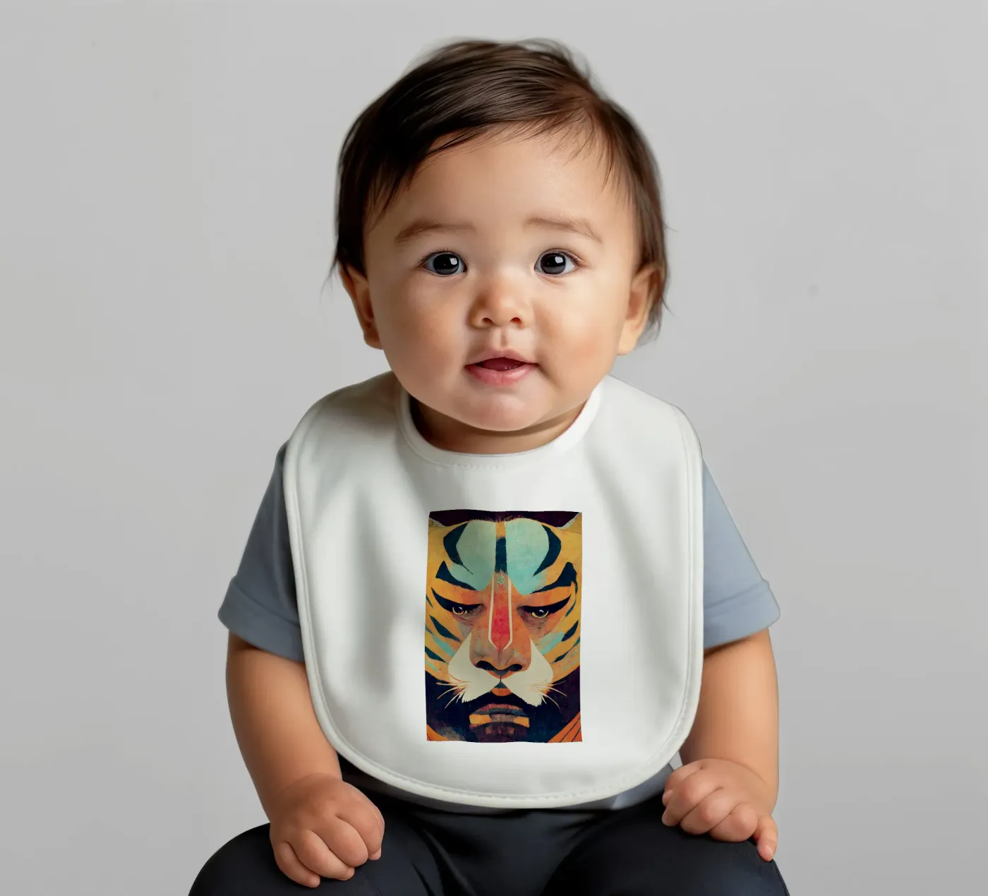 Big Tiger baby bib by treechild