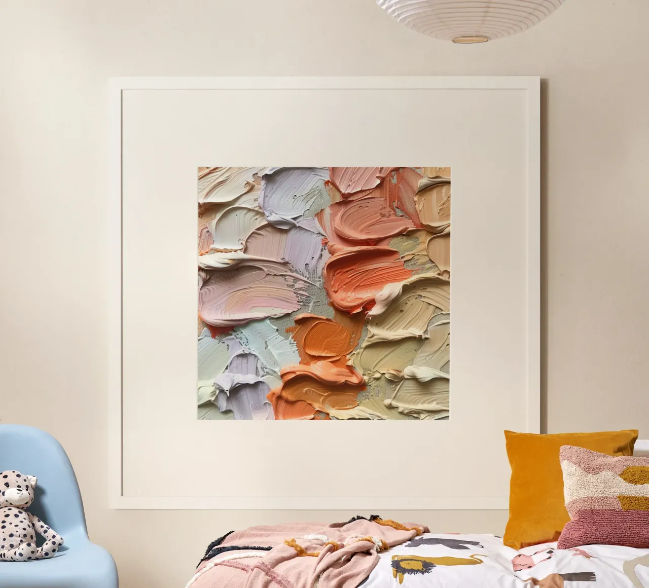 Reverie alla pesca poster con telaio in alluminio da StillVibe Home