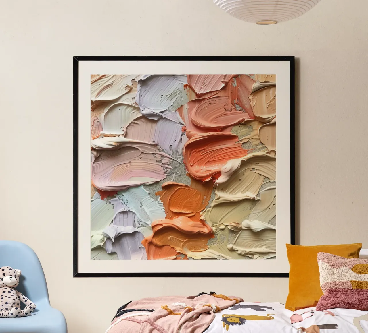 Reverie alla pesca poster con telaio in alluminio da StillVibe Home