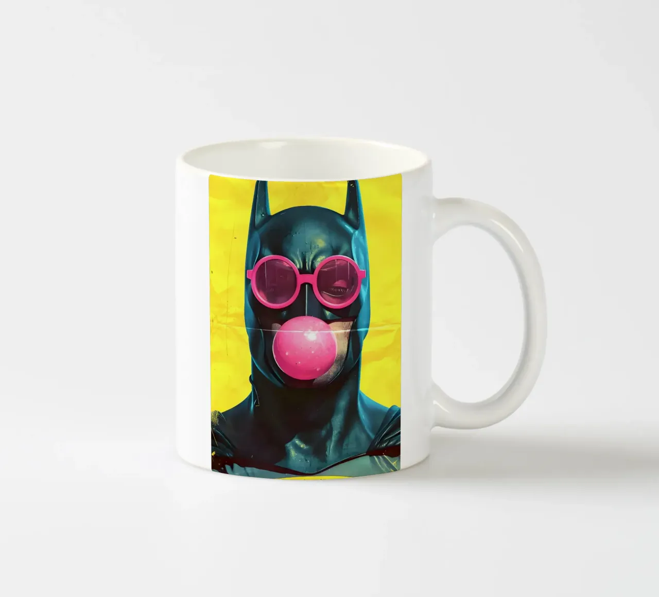 Batman tazza in ceramica da Low poly art