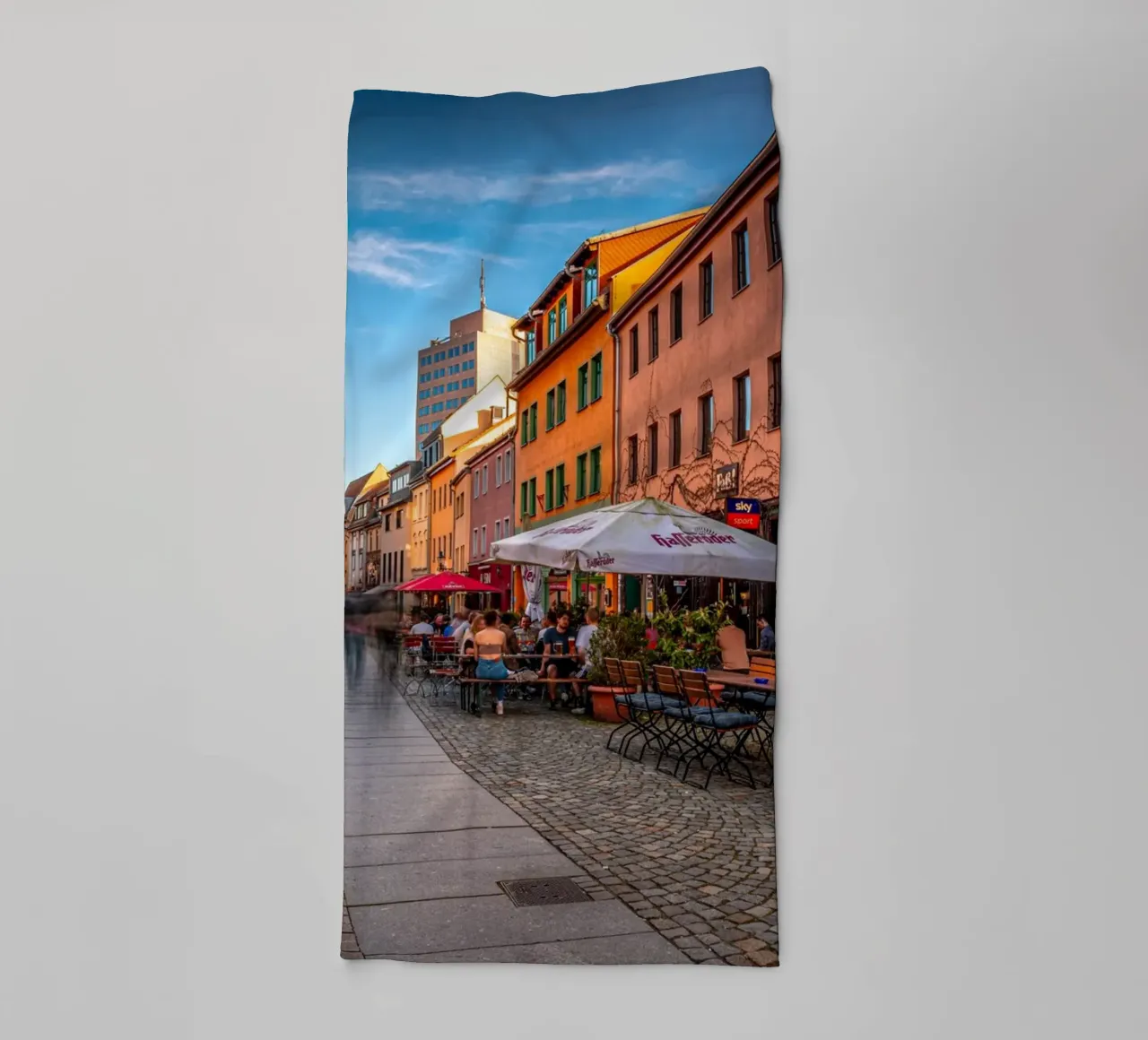 Wagnergasse a Jena asciugamano da bagno da Marcus Beckert | Fotografie
