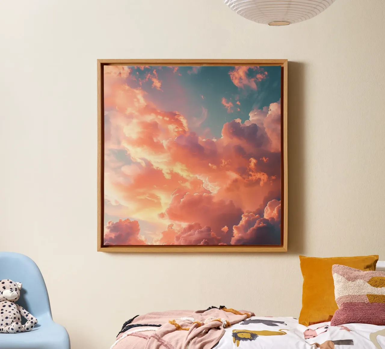 Reverie alla pesca tela con Cornice a cassetta da StillVibe Home