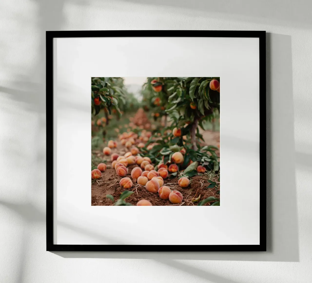 Frutti caduti poster con telaio in plastica da StillVibe Home
