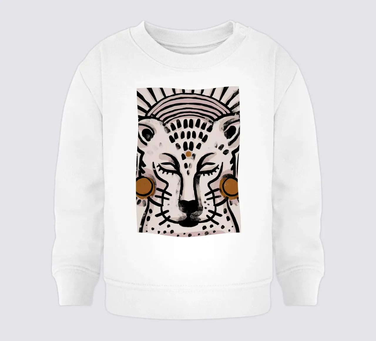 Yogi Tiger (white) felpa neonato da treechild