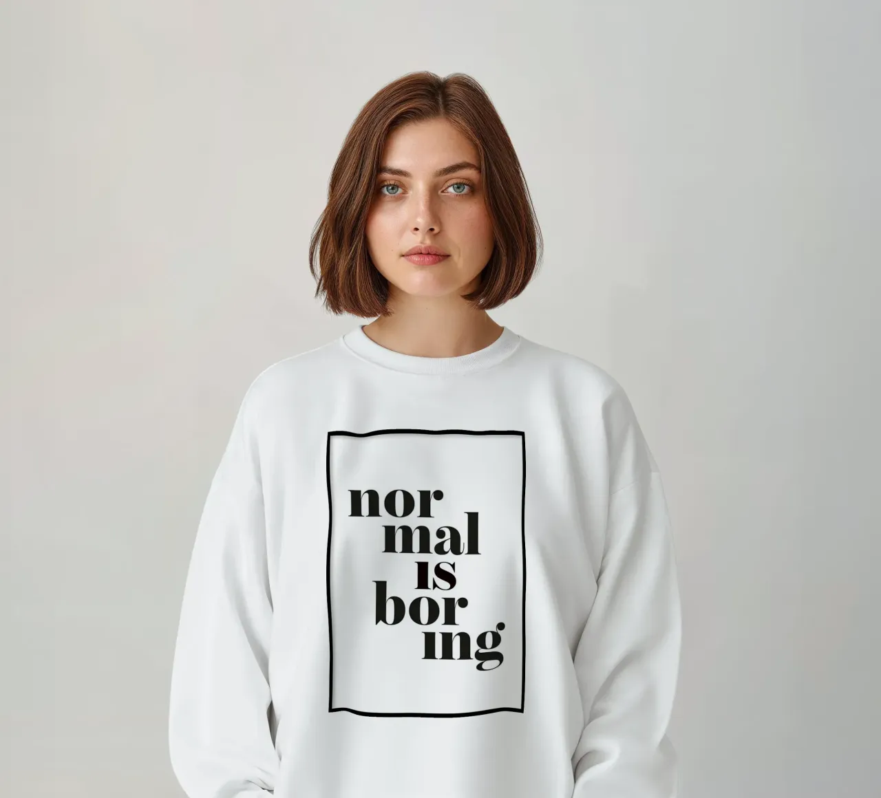 normaal is saai sweatshirt van art quots shop
