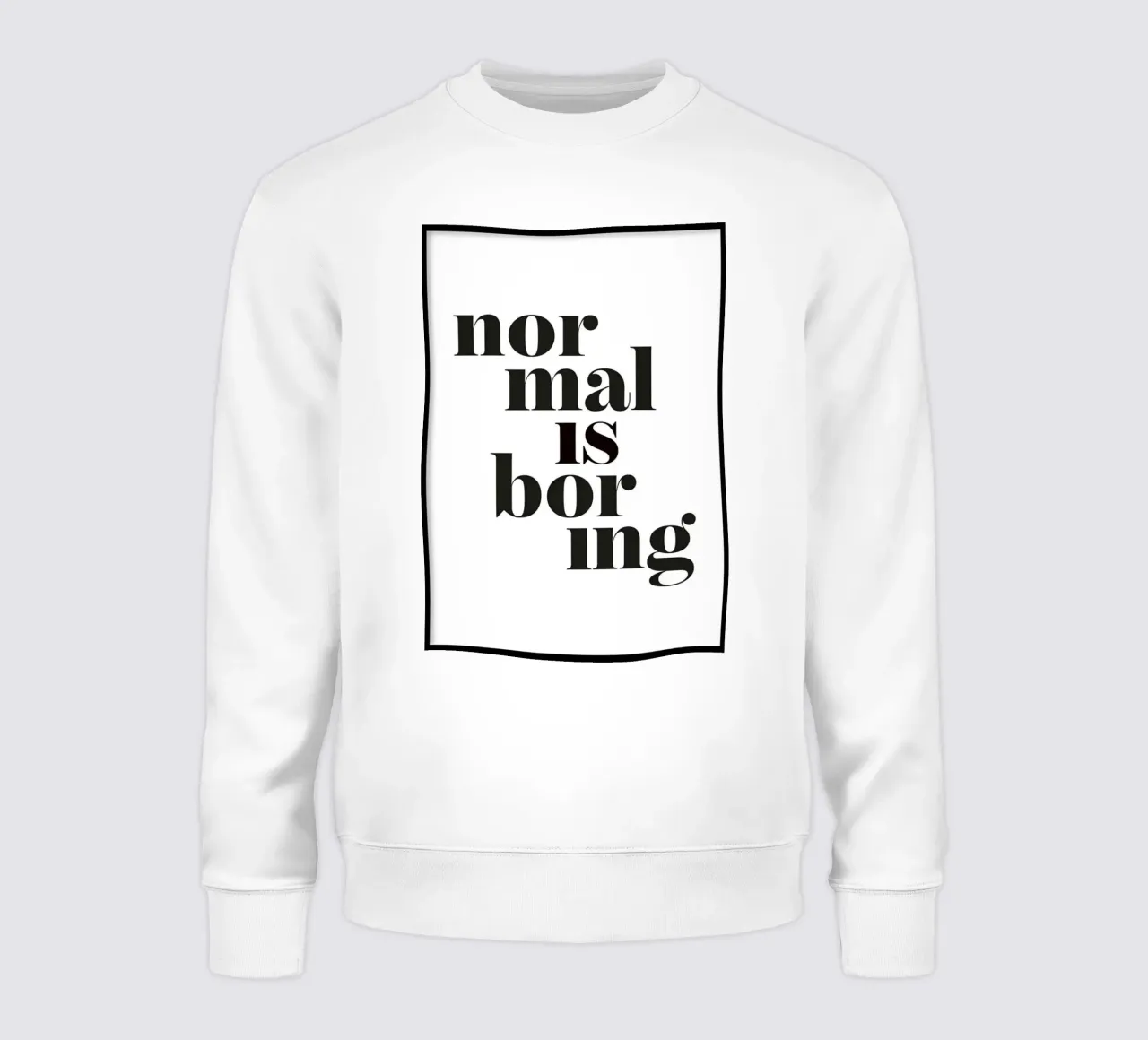 normaal is saai sweatshirt van art quots shop
