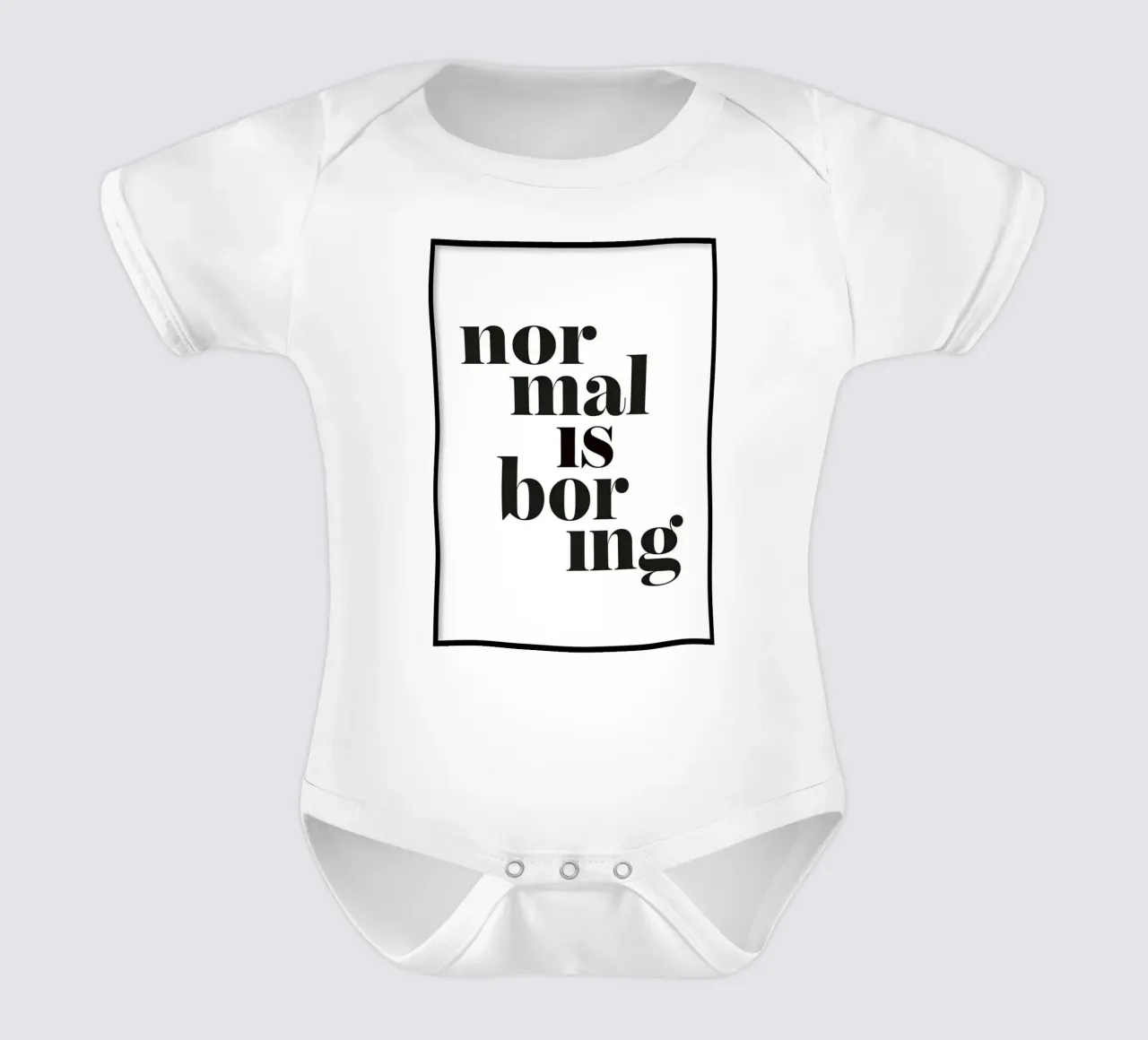 normaal is saai babyrompertje korte mouwen van art quots shop