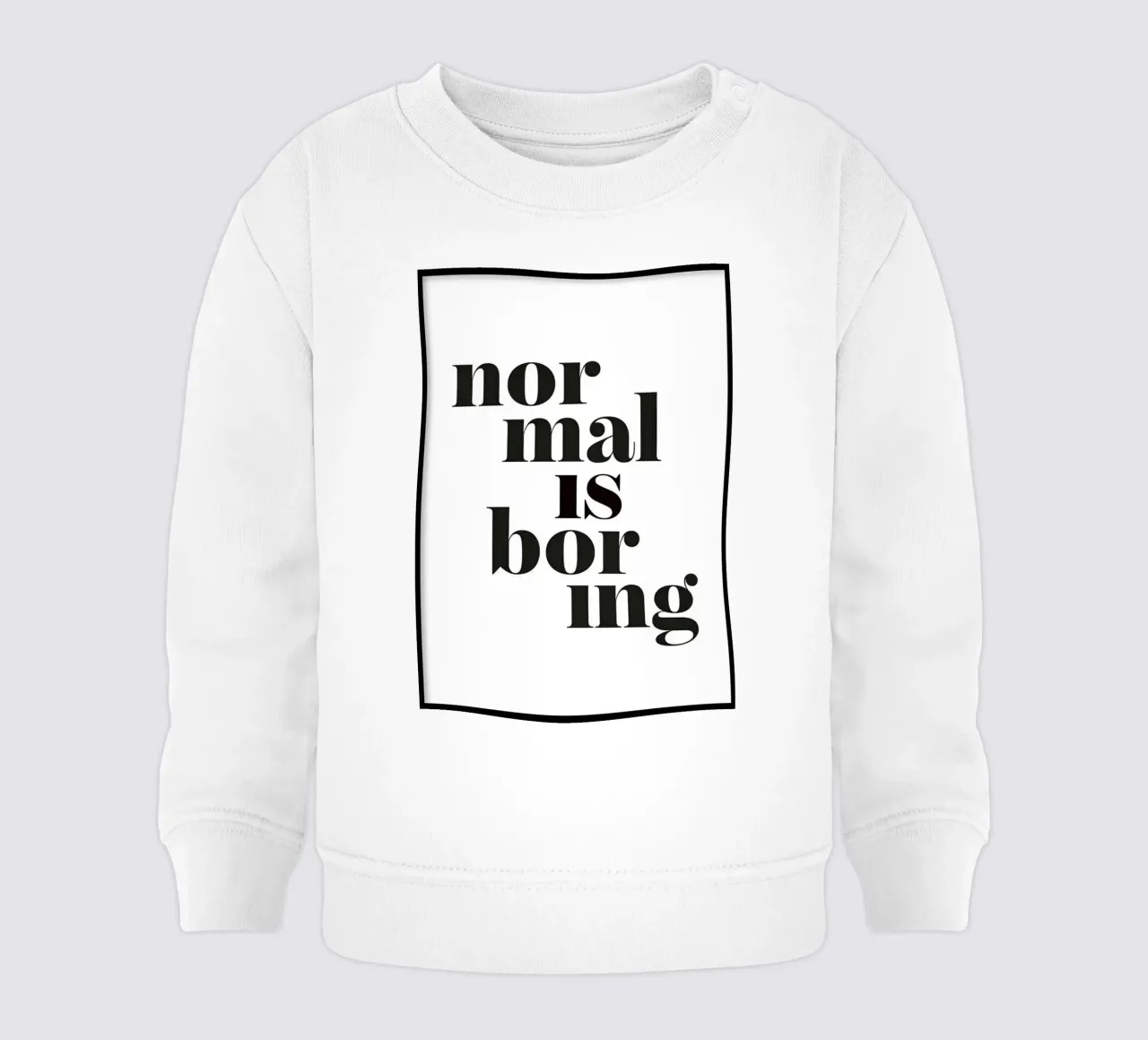 la normalità è noiosa felpa neonato da art quots shop