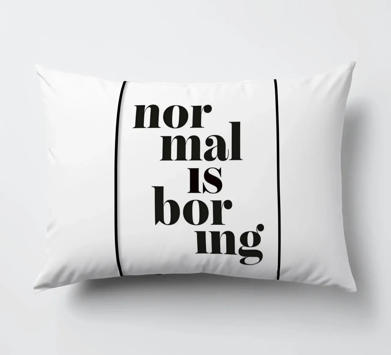 normaal is saai kussen van art quots shop