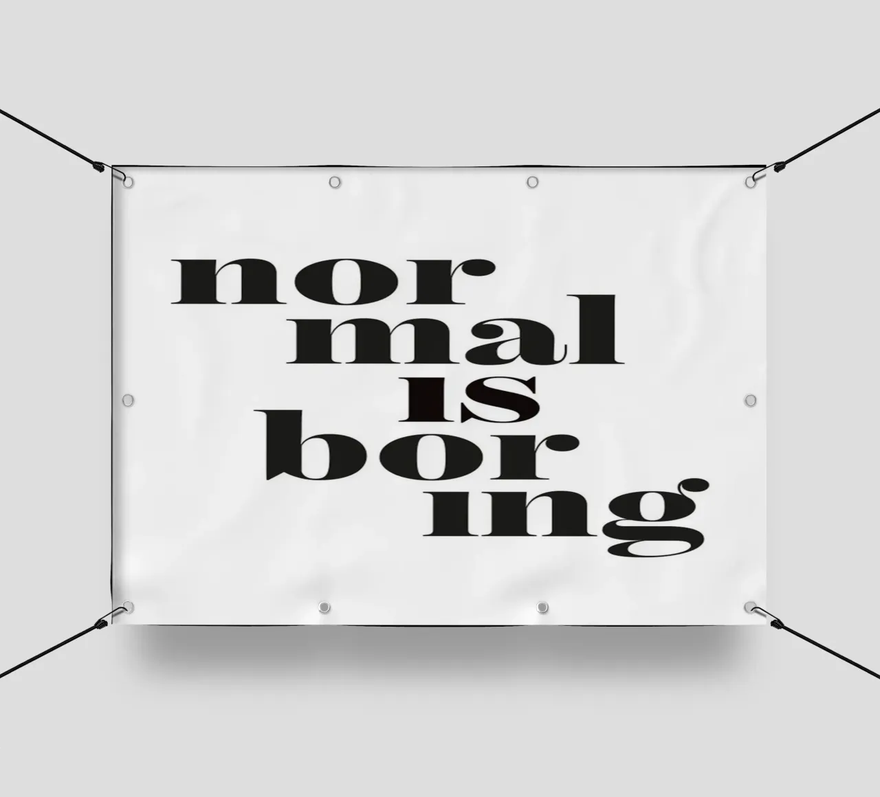 normaal is saai pvc-zeil van art quots shop
