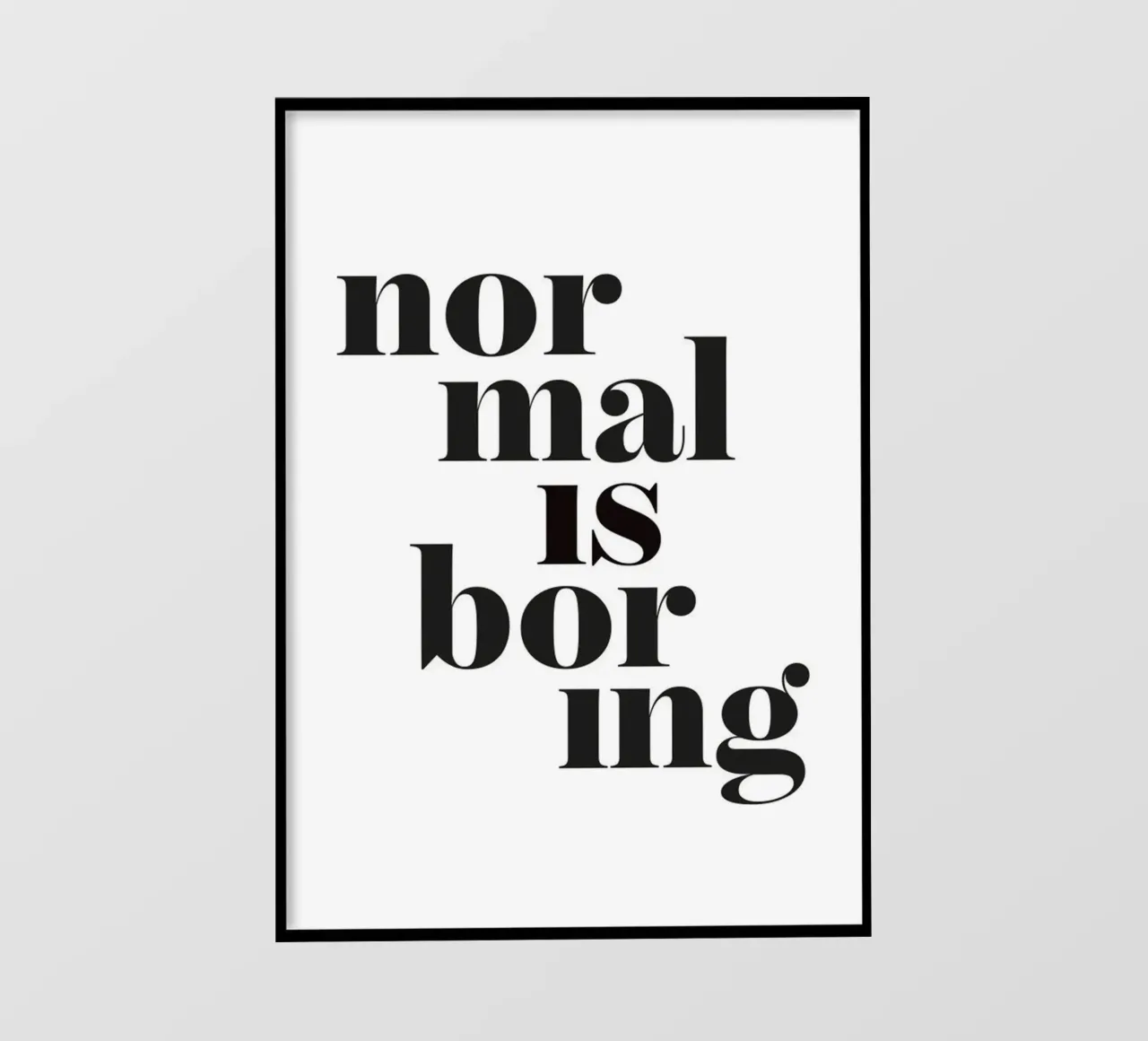 normaal is saai pvc-zeil van art quots shop