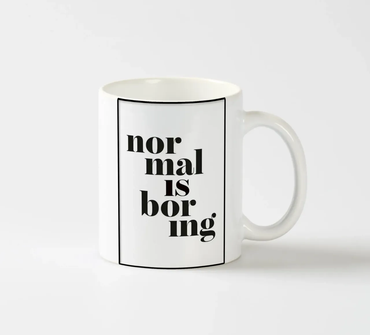 normaal is saai keramische mok van art quots shop