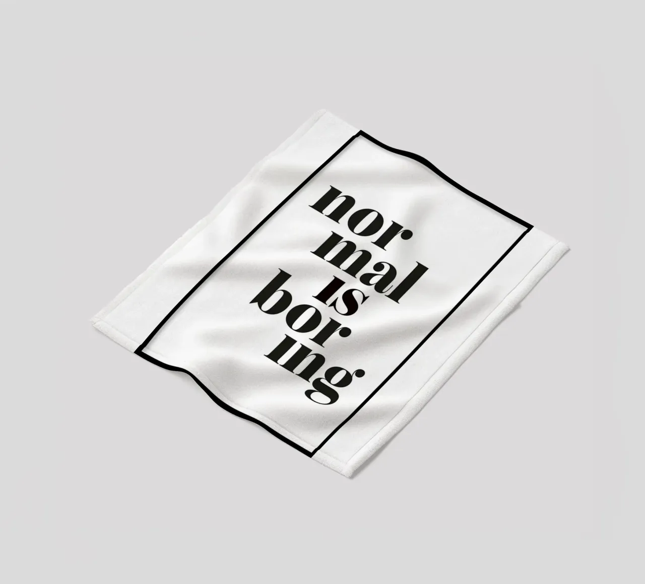 normaal is saai fleecedeken van art quots shop