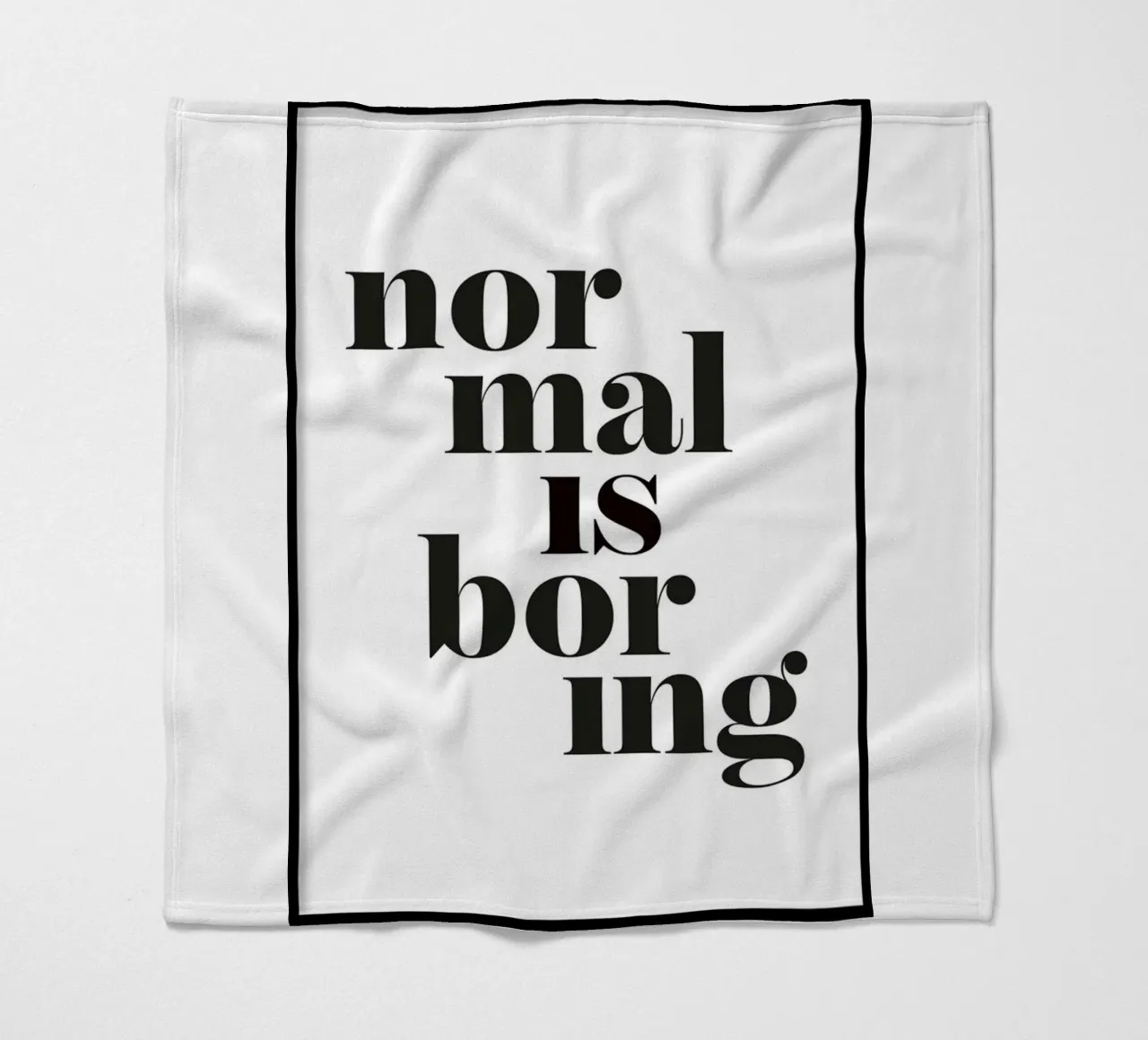 normaal is saai fleecedeken van art quots shop