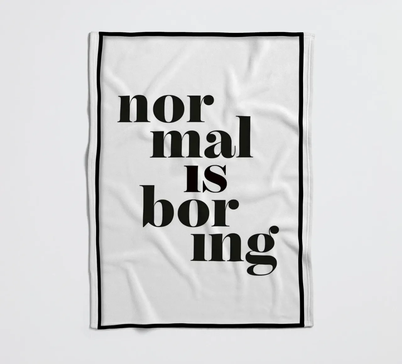normaal is saai fleecedeken van art quots shop