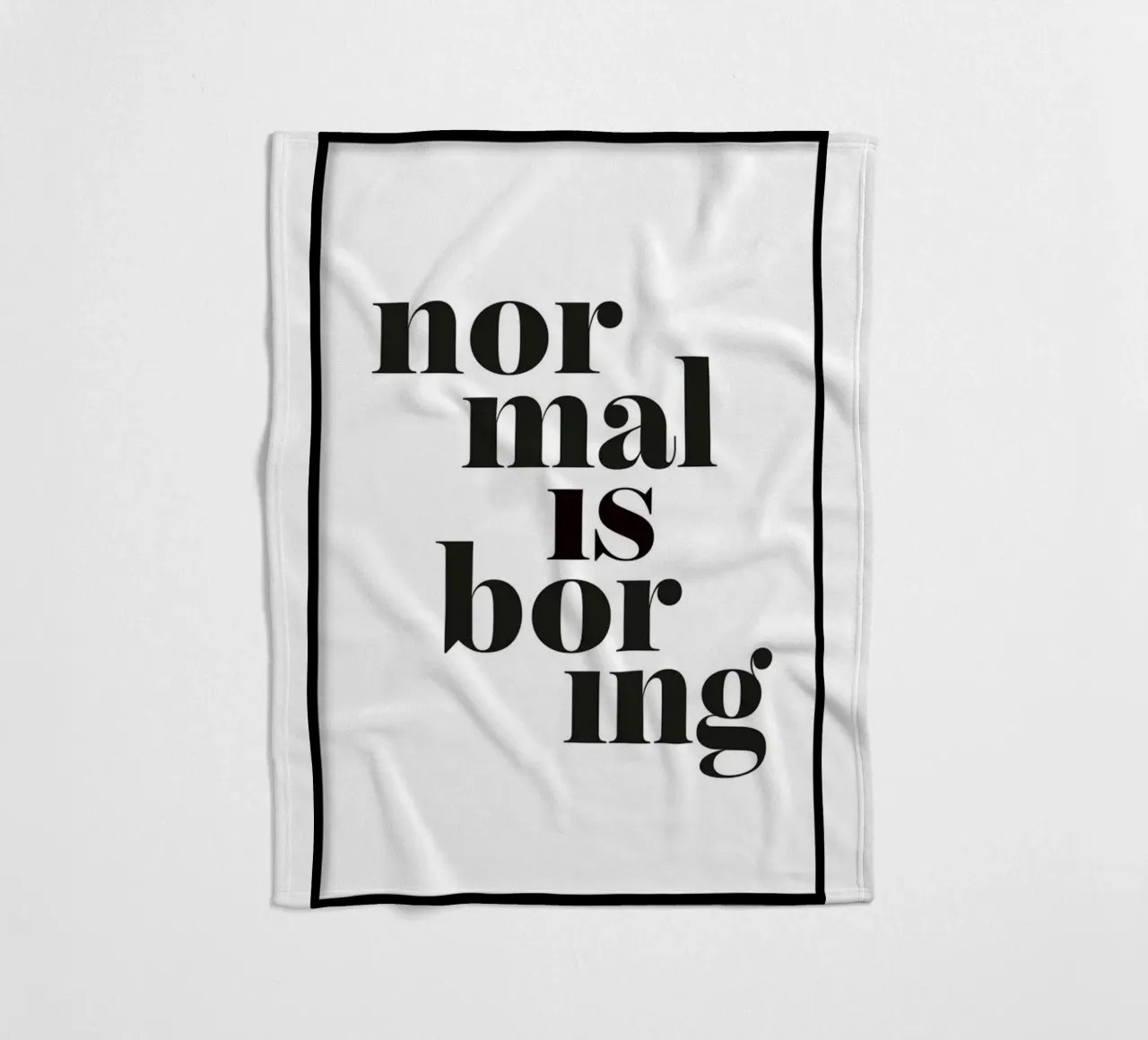 normaal is saai fleecedeken van art quots shop