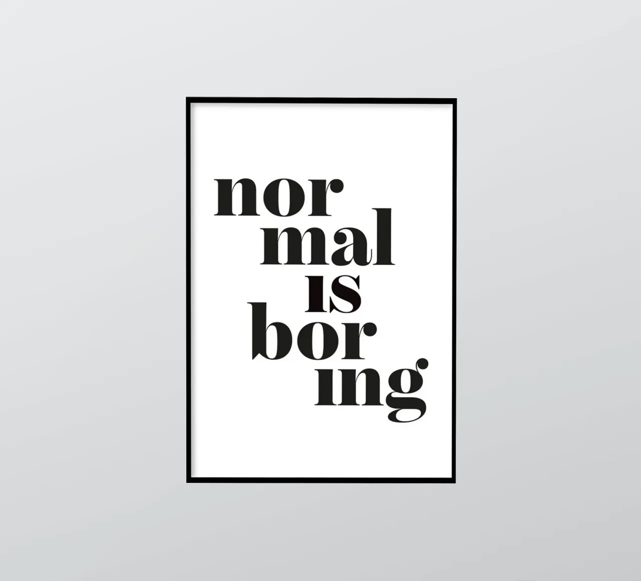 normaal is saai sticker van art quots shop